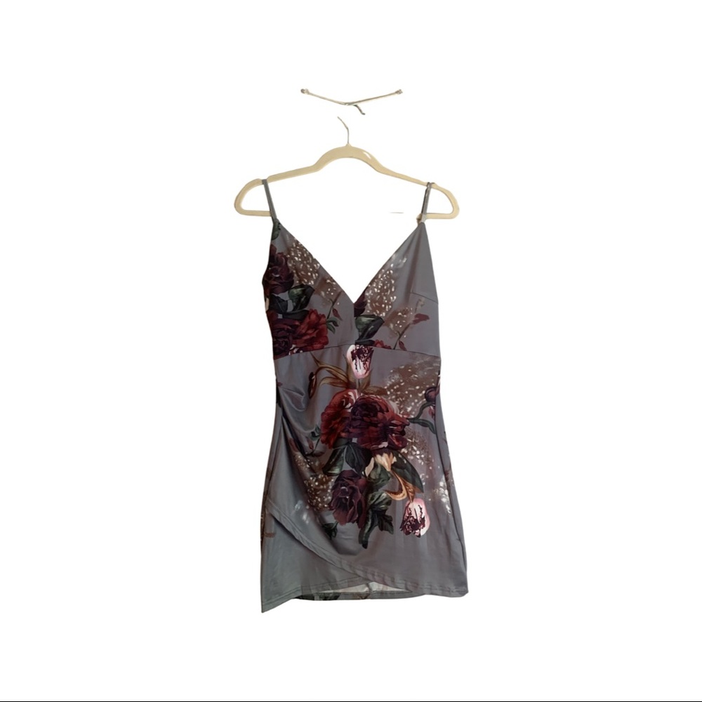 Strappy Mini Floral Dress